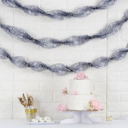 28 ft long Ruffled Tissue Paper Garlands