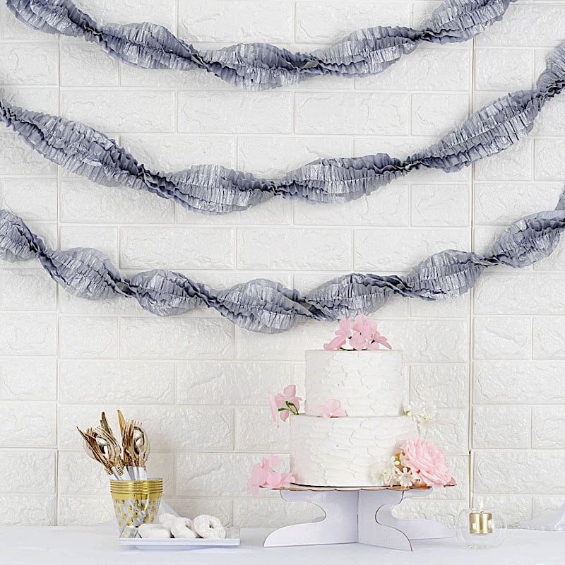 28 ft long Ruffled Tissue Paper Garlands