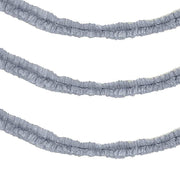 28 ft long Ruffled Tissue Paper Garlands PAP_GRLD_004_SILV