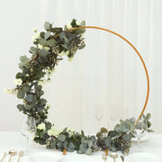 28" Round Metal Floral Hoop Standing Wreath Centerpiece Ring
