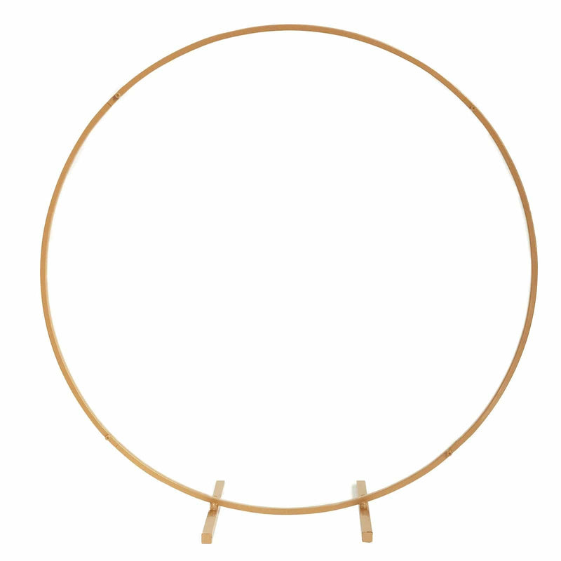 28" Round Metal Floral Hoop Standing Wreath Centerpiece Ring WOD_HOPMET5_28_GOLD