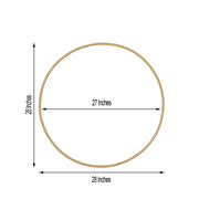 28" wide Round Metal Floral Hoop Wreath Ring - Gold WOD_HOPMET2_28_GOLD