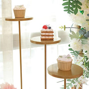 29" Tiered 12 Arm Round Metal Cupcake Holder Dessert Display Stand - Gold CAKE_MET_003_12_GOLD