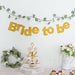 3.5 ft Glittered Bride To Be Paper Bridal Shower Hanging Garland - Gold PAP_GRLD_009_BRIDE_GD