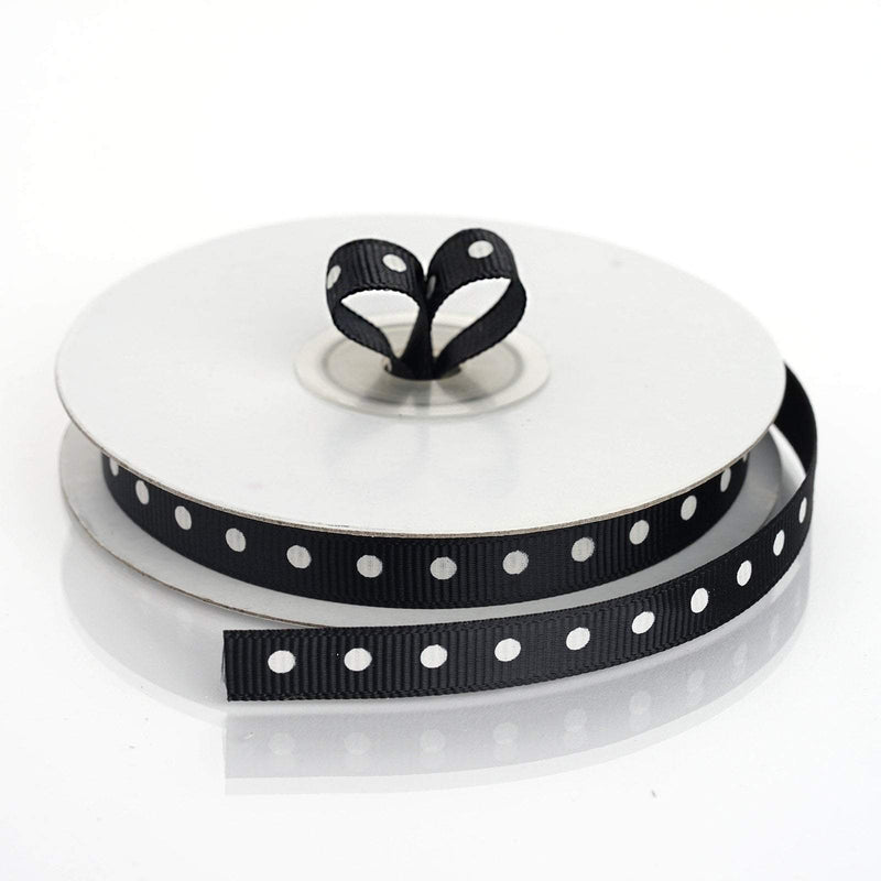 3/8" 25 yards Polka Dot Grosgrain Ribbon