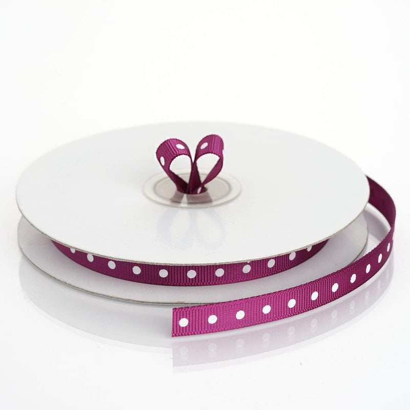 3/8" 25 yards Polka Dot Grosgrain Ribbon