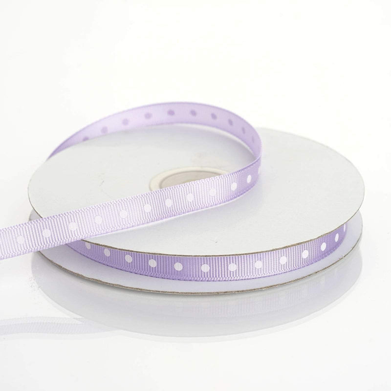 3/8" 25 yards Polka Dot Grosgrain Ribbon RIB_DOT0308_LAV