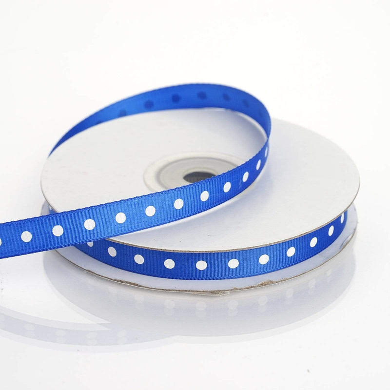 3/8" 25 yards Polka Dot Grosgrain Ribbon RIB_DOT0308_ROY