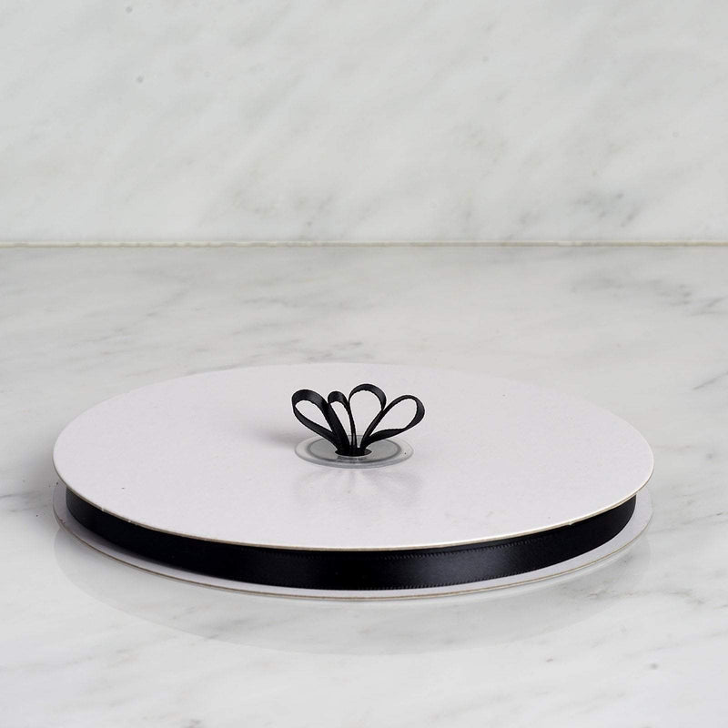 3/8" x 100 yards Single Side Satin Ribbon RIB_SATN_38_BLK