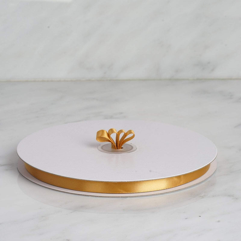 3/8" x 100 yards Single Side Satin Ribbon RIB_SATN_38_GOLD