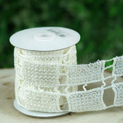 3.9" x 5 yards Heavy Lace Ribbon Trim - White RIB_LACE31_WHT