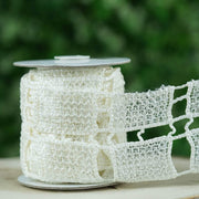 3.9" x 5 yards Heavy Lace Ribbon Trim - White RIB_LACE31_WHT