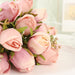 3 Bouquets 13" Silk Rose Bud Artificial Flower Bushes