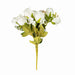 3 Bouquets 13" Silk Rose Bud Artificial Flower Bushes ARTI_RS008_WHT