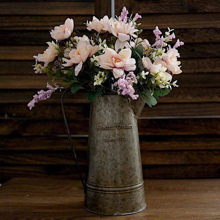 3 11 in Silk Peony Bushes Artificial Flower Bouquets