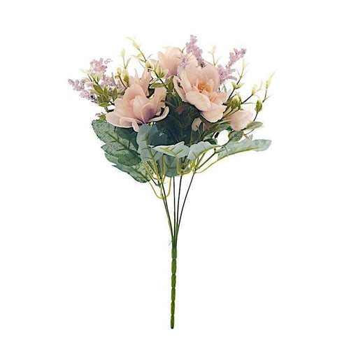 3 Bushes 11" Silk Artificial Peony Flowers Bouquets ARTI_BOUQ_PEO11_046