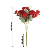 3 Bushes 14" Silk Carnation Flowers Artificial Floral Bouquets