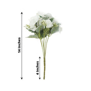 3 Bushes 14" Silk Carnation Flowers Artificial Floral Bouquets