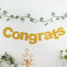 3 ft Glittered Congrats Paper Hanging Garland - Gold PAP_GRLD_009_GRATS_GD