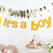 3 ft Glittered It's A Boy Paper Gender Reveal Hanging Garland - Gold PAP_GRLD_009_BOY_GD