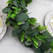 3 ft long Artificial Eucalyptus and Boxwood Foliage Garlands - Light Frosted Green ARTI_GLND_GRN002