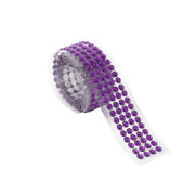 3 ft long Diamond Sticker Tape Roll Self-Adhesive DIA_RST02_PURP