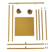 3 ft Swing Metal Cake Stand Hanging Dessert Display Centerpiece - Gold CAKE_STND_SWING01_GOLD