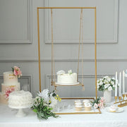 3 ft Swing Metal Cake Stand Hanging Dessert Display Centerpiece - Gold CAKE_STND_SWING01_GOLD