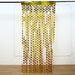 3 ft x 6.5 ft Metallic Heart Foil Tassels Fringe Backdrop Curtains CUR_PVC02_HRT_GOLD