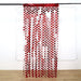 3 ft x 6.5 ft Metallic Heart Foil Tassels Fringe Backdrop Curtains CUR_PVC02_HRT_RED