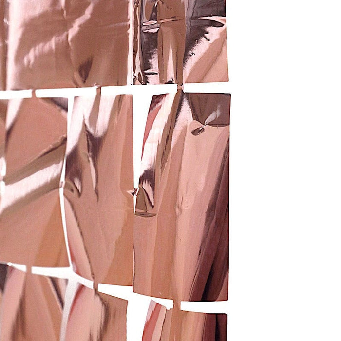 3 ft x 6.5 ft Metallic Rectangle Foil Tassels Fringe Backdrop Curtains