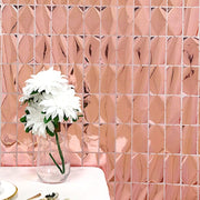 3 ft x 6.5 ft Metallic Rectangle Foil Tassels Fringe Backdrop Curtains