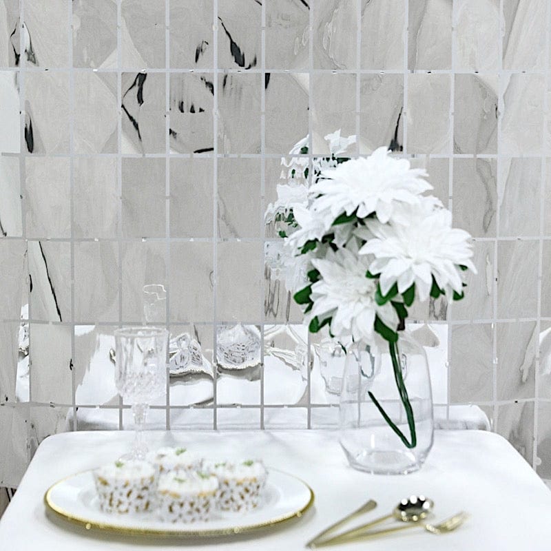 3 ft x 6.5 ft Metallic Rectangle Foil Tassels Fringe Backdrop Curtains