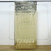3 ft x 6.5 ft Metallic Rectangle Foil Tassels Fringe Backdrop Curtains CUR_PVC03_REC_CHMP