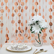 3 ft x 6.5 ft Metallic Round Foil Tassels Fringe Backdrop Curtains