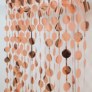 3 ft x 6.5 ft Metallic Round Foil Tassels Fringe Backdrop Curtains