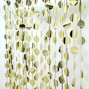 3 ft x 6.5 ft Metallic Round Foil Tassels Fringe Backdrop Curtains
