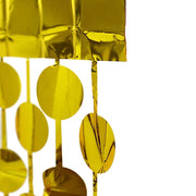 3 ft x 6.5 ft Metallic Round Foil Tassels Fringe Backdrop Curtains