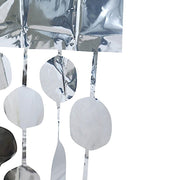 3 ft x 6.5 ft Metallic Round Foil Tassels Fringe Backdrop Curtains