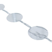 3 ft x 6.5 ft Metallic Round Foil Tassels Fringe Backdrop Curtains