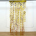 3 ft x 6.5 ft Metallic Round Foil Tassels Fringe Backdrop Curtains CUR_PVC02_RND_GOLD