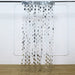 3 ft x 6.5 ft Metallic Round Foil Tassels Fringe Backdrop Curtains CUR_PVC02_RND_SILV