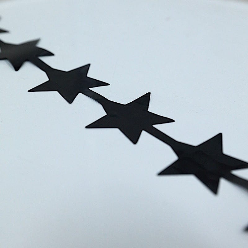 3 ft x 6.5 ft Metallic Star Foil Tassels Fringe Backdrop Curtains