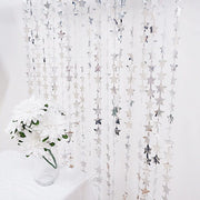 3 ft x 6.5 ft Metallic Star Foil Tassels Fringe Backdrop Curtains