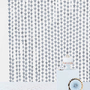 3 ft x 6.5 ft Metallic Star Foil Tassels Fringe Backdrop Curtains