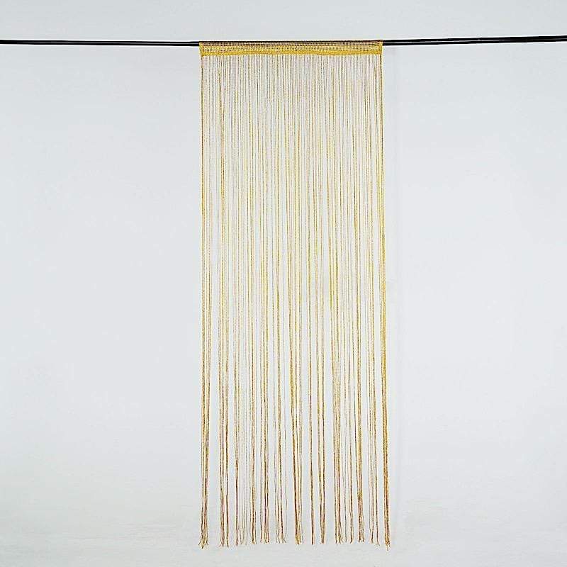 3 ft x 8 ft Silk Tassels Fringe Backdrop Curtain
