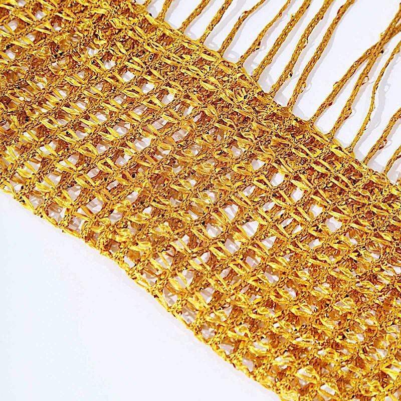 3 ft x 8 ft Silk Tassels Fringe Backdrop Curtain