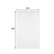3 ft x 8 ft Silk Tassels Fringe Backdrop Curtain