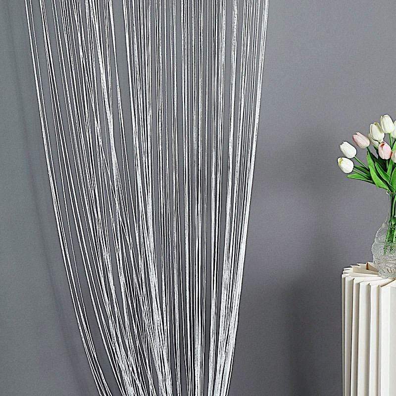 3 ft x 8 ft Silk Tassels Fringe Backdrop Curtain