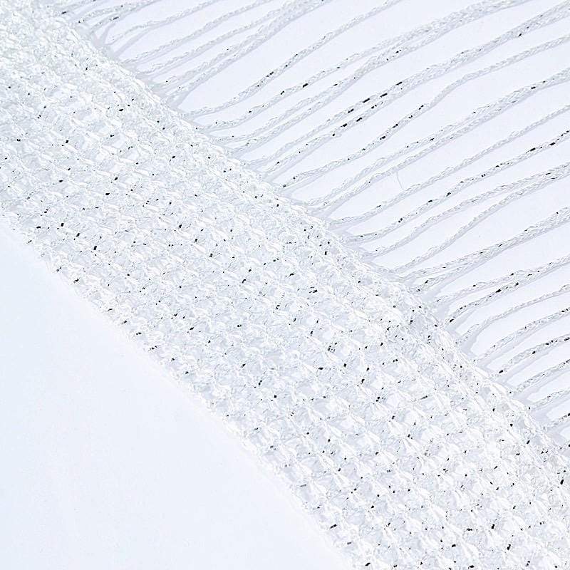 3 ft x 8 ft Silk Tassels Fringe Backdrop Curtain